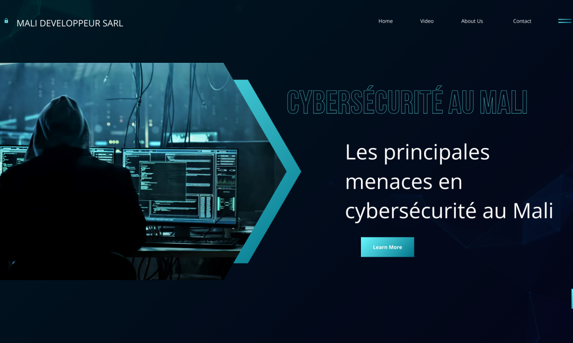 Blue Futuristic Cyber Security Presentation