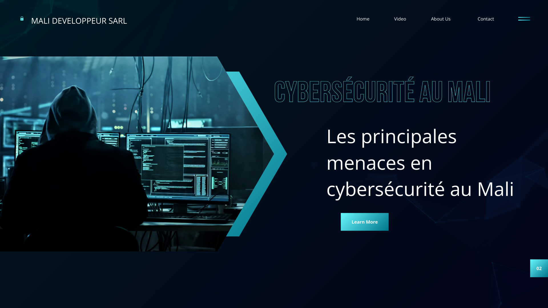 Blue Futuristic Cyber Security Presentation