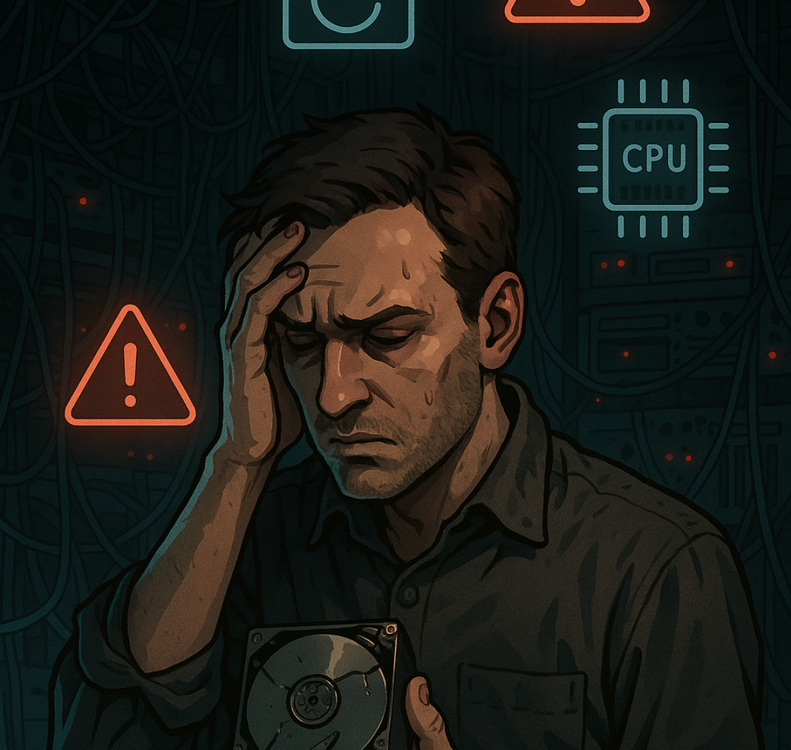 20250526_1204_Overwhelmed IT Crisis_simple_compose_01jw67j7zhe879fpxh9nkvdgbe