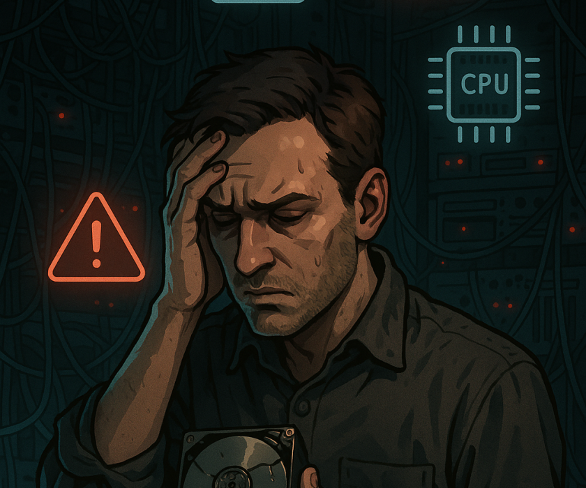 20250526_1204_Overwhelmed IT Crisis_simple_compose_01jw67j7zhe879fpxh9nkvdgbe