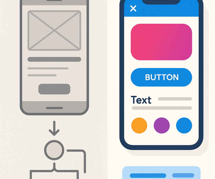 20250702_1508_UX vs UI Illustrated_simple_compose_01jz5tq44jf42rkqfd18qgx9vj
