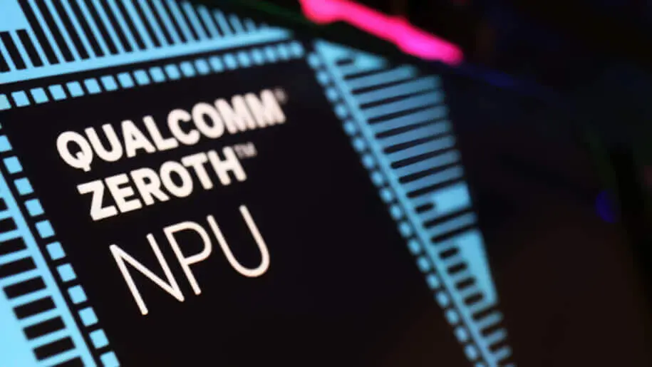 Logos des entreprises développant des NPU, accompagnés de leurs produits phares intégrant cette technologie.