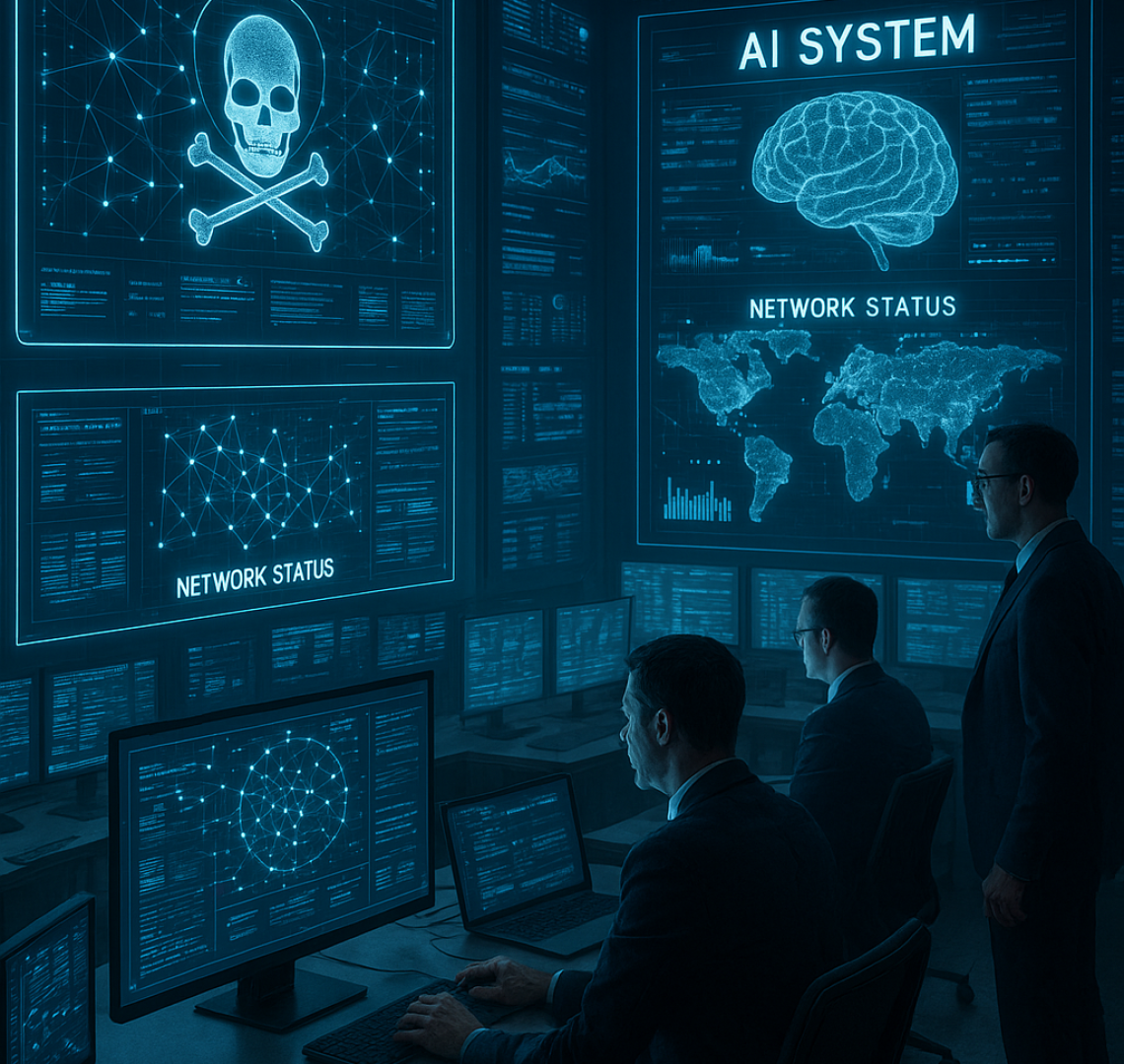 20251105_1106_Futuristic Cyber Defense Hub_simple_compose_01k99v102ge8et87wt8mq5hzf7